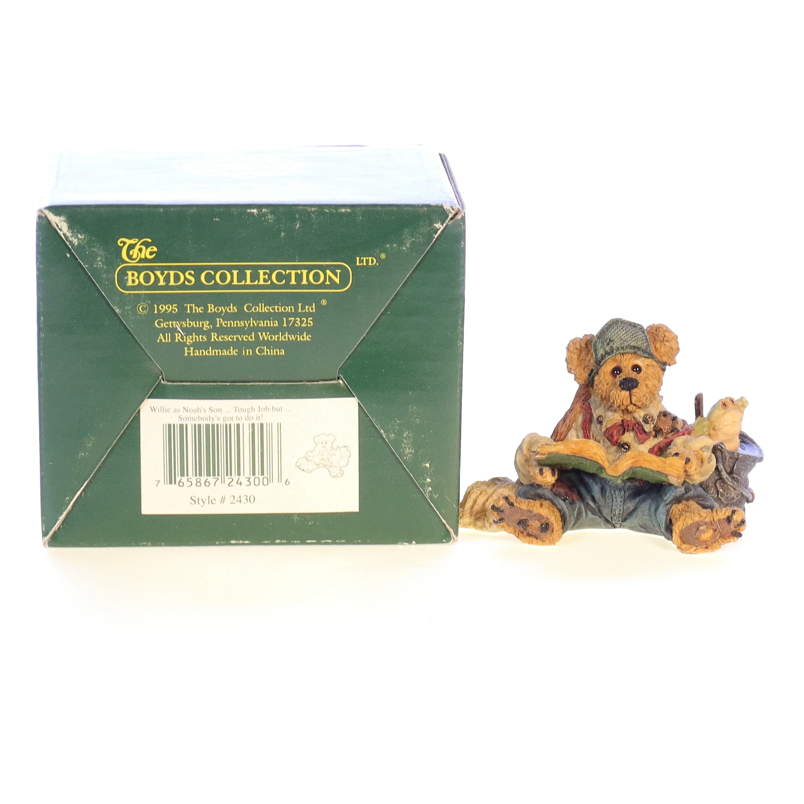 Boyds Bears Resin Figurine in Box Noah's Ark 2430 1999 2" - Image 9