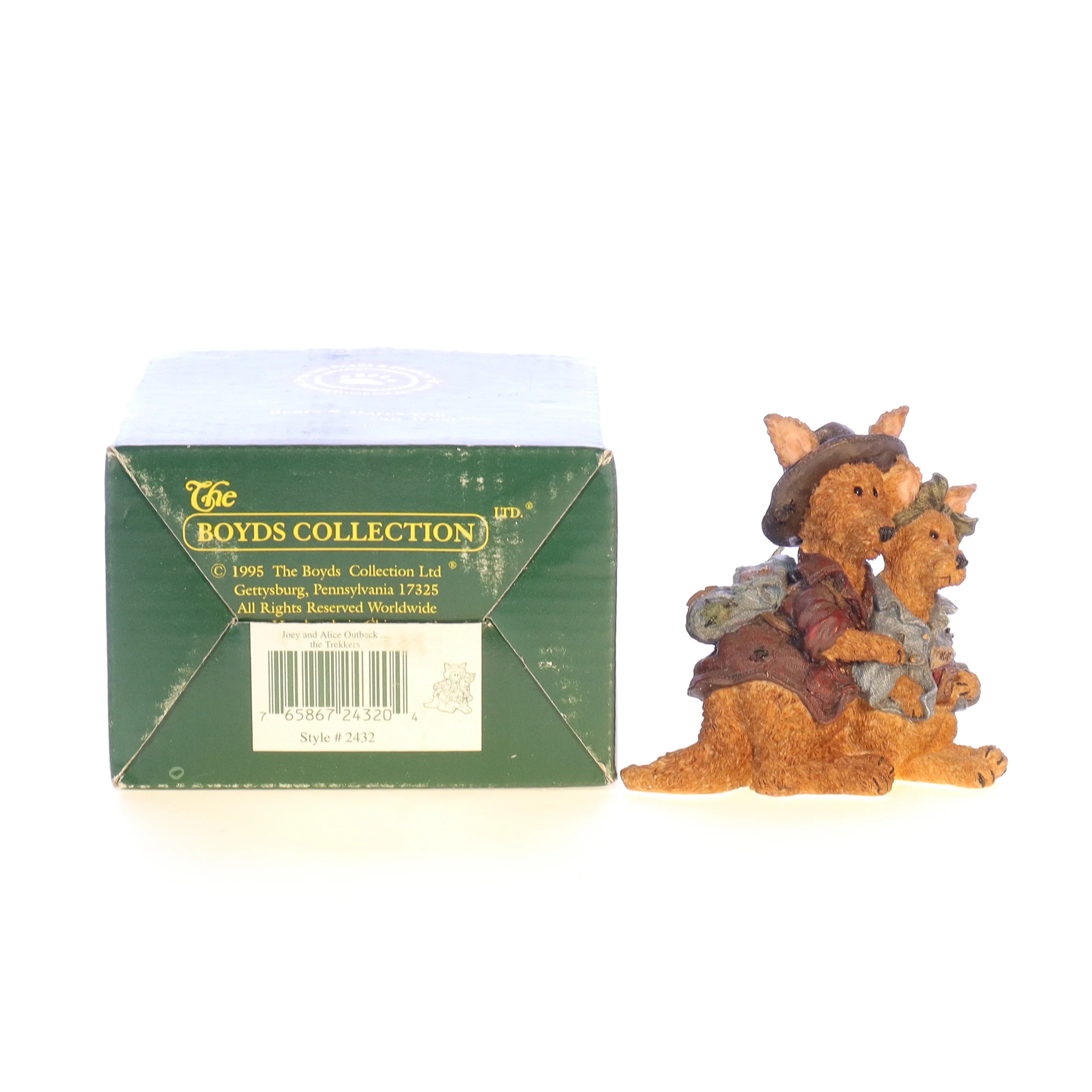 Boyds Bears Resin Figurine in Box 2432 Joey and Alice Outback ... the Trekkers 3" - Image 9
