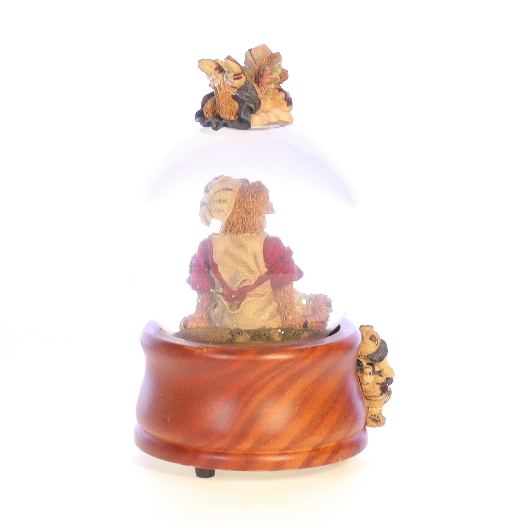 Boyds Bears Resin Music Box in Box Baseball 270550 Homer on the Plate 1994 6.5" - Image 6