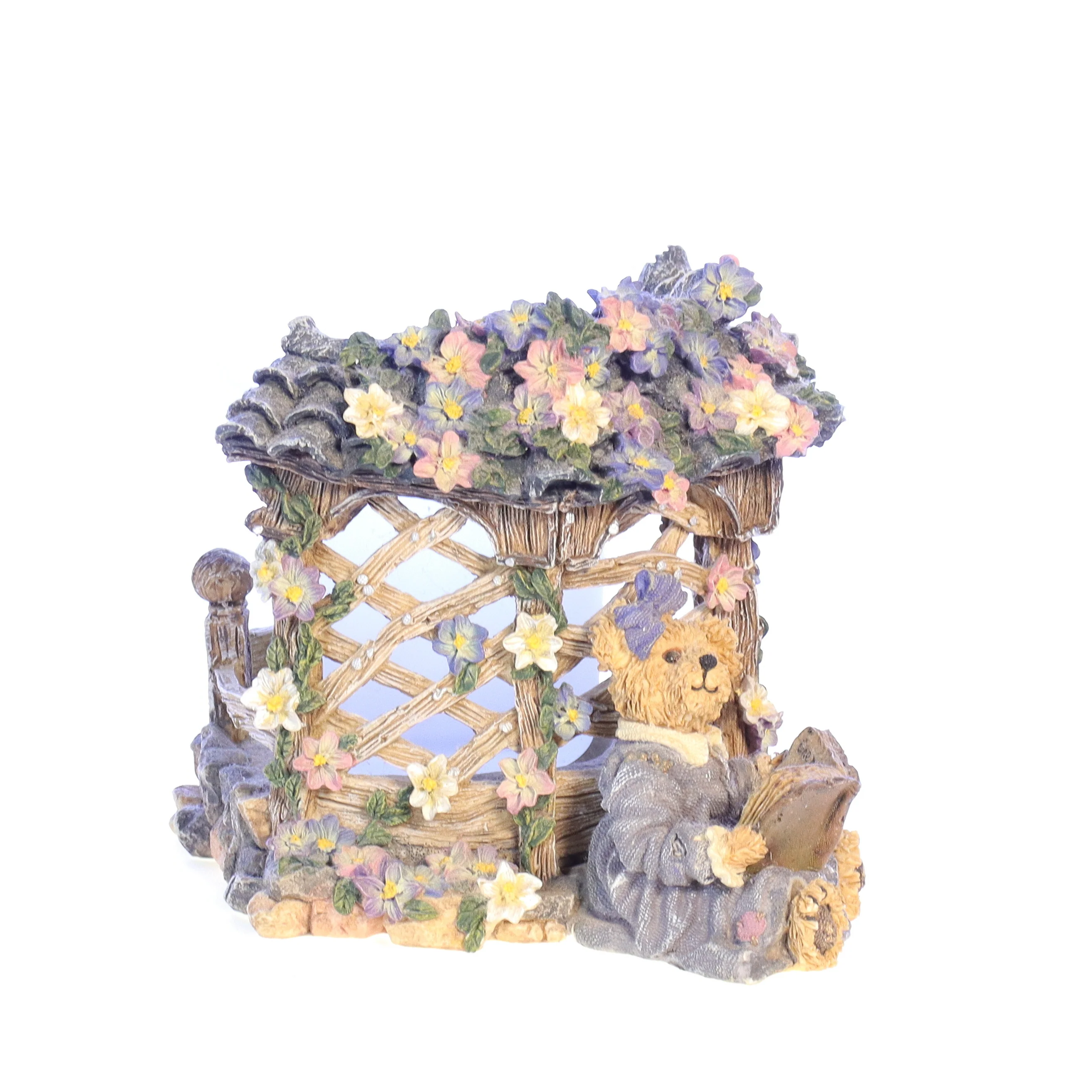 Boyds Bears Resin Candle in Box Spring 27757 Clementine ... Garden Romance 2000 - Image 2