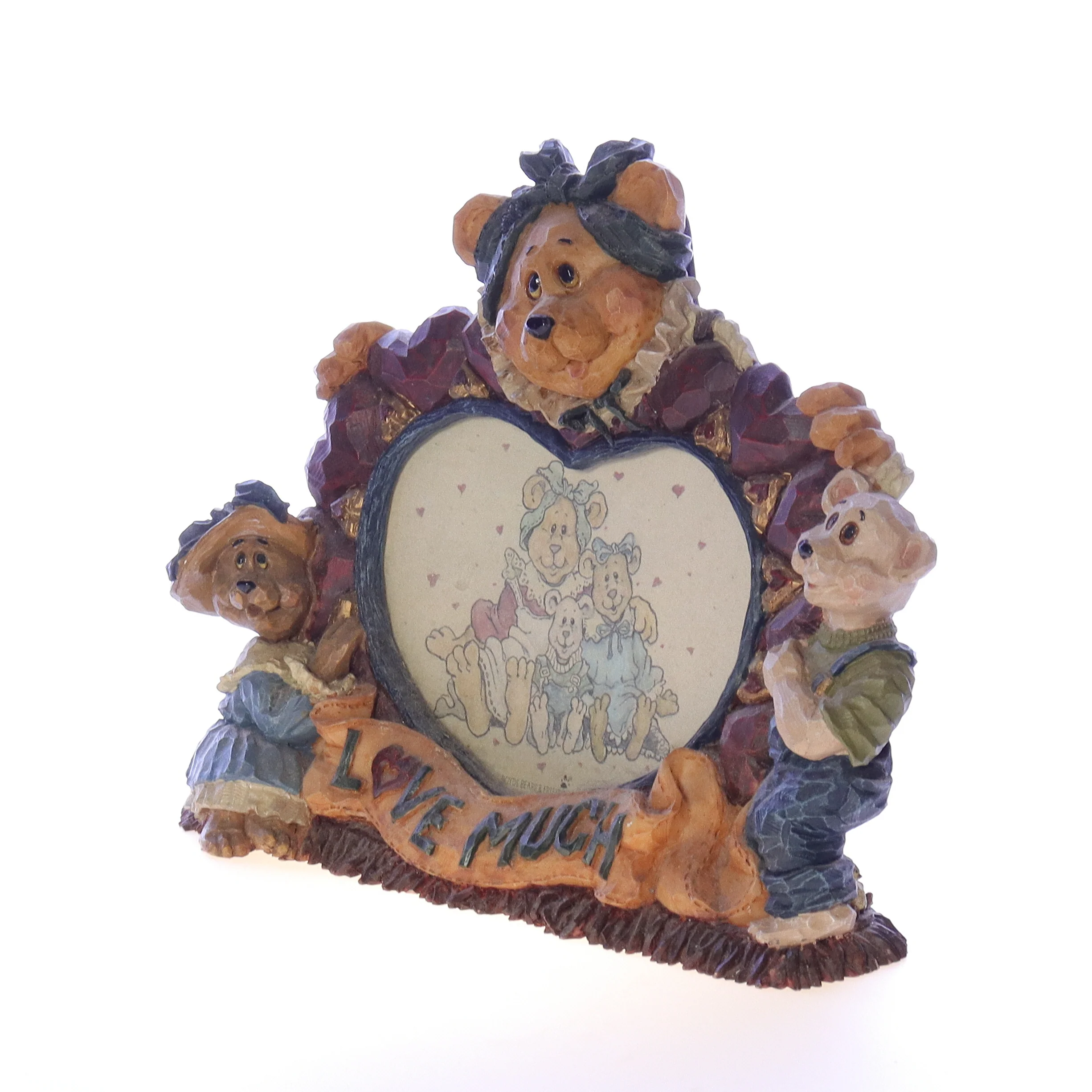 The Bearstone Collection Vintage Resin Love Picture Frame 370302 1999 6.25" - Image 2