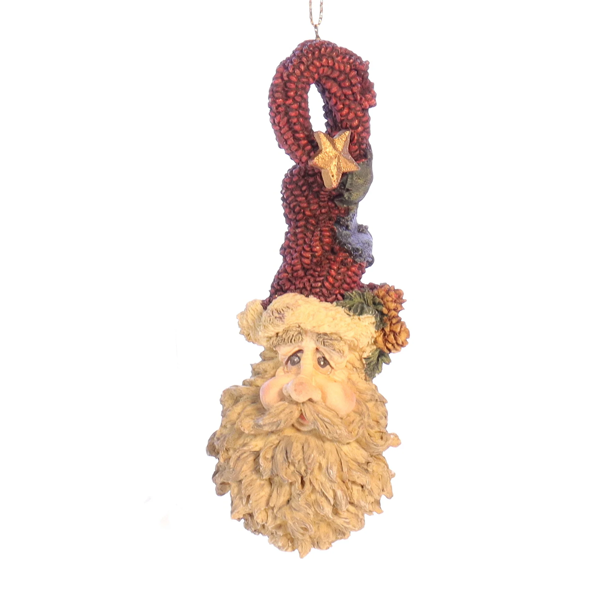 Boyds Bears Resin Ornament in Box Christmas 2553 Father Christmas 1994 4.5"