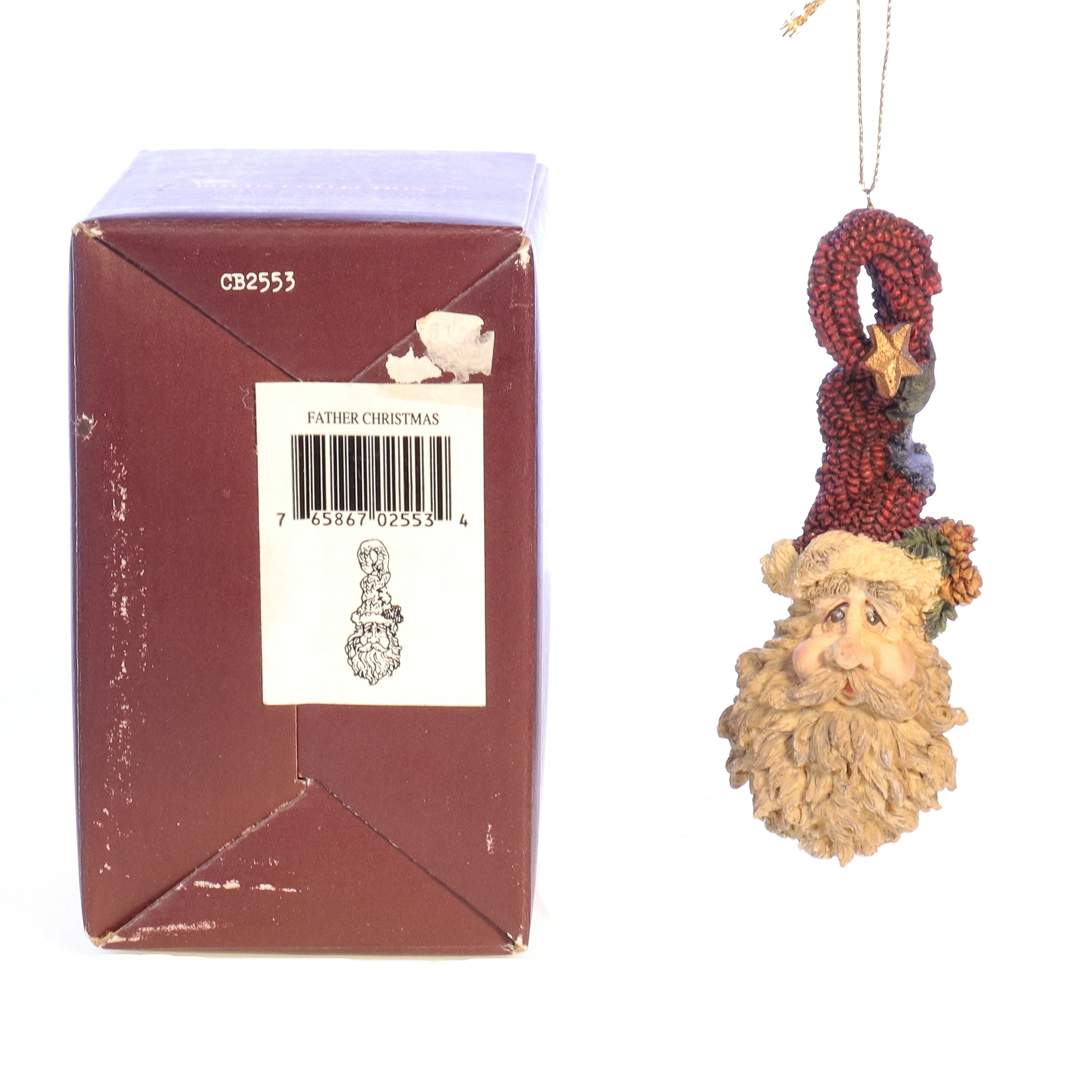 Boyds Bears Resin Ornament in Box Christmas 2553 Father Christmas 1994 4.5" - Image 9