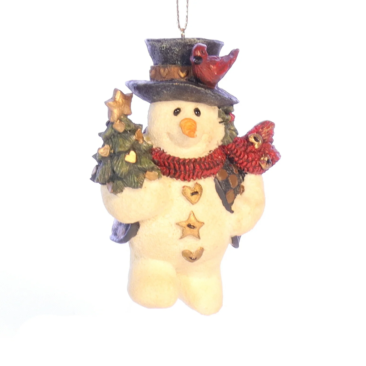 Boyds Bears Resin Ornament in Box Christmas 2563 Jingles with Tree 1994 3.5"