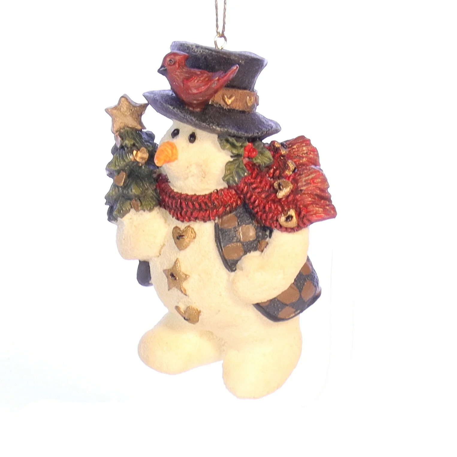 Boyds Bears Resin Ornament in Box Christmas 2563 Jingles with Tree 1994 3.5" - Image 2