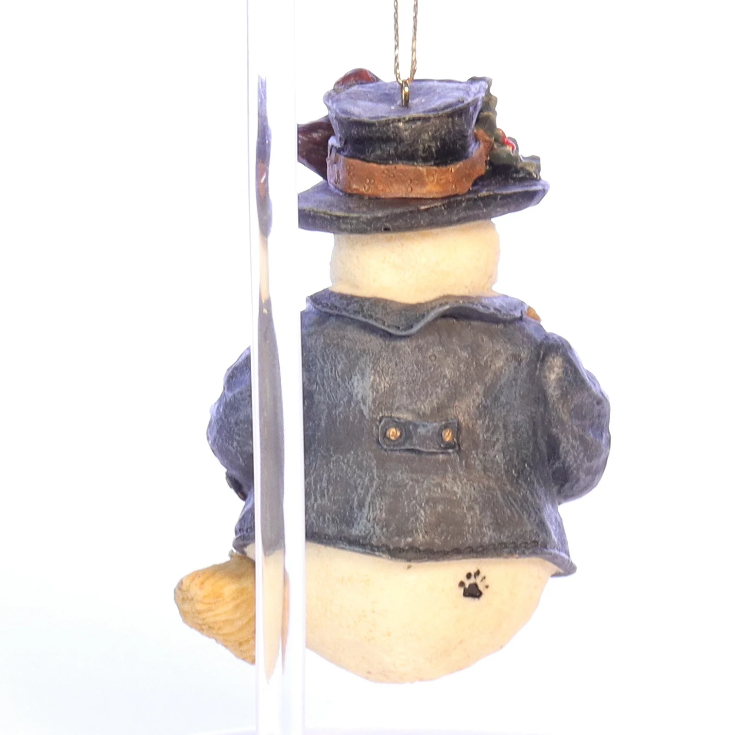 Boyds Bears Resin Ornament in Box Christmas 2565 Willie with Broom 1996 3" - Image 5