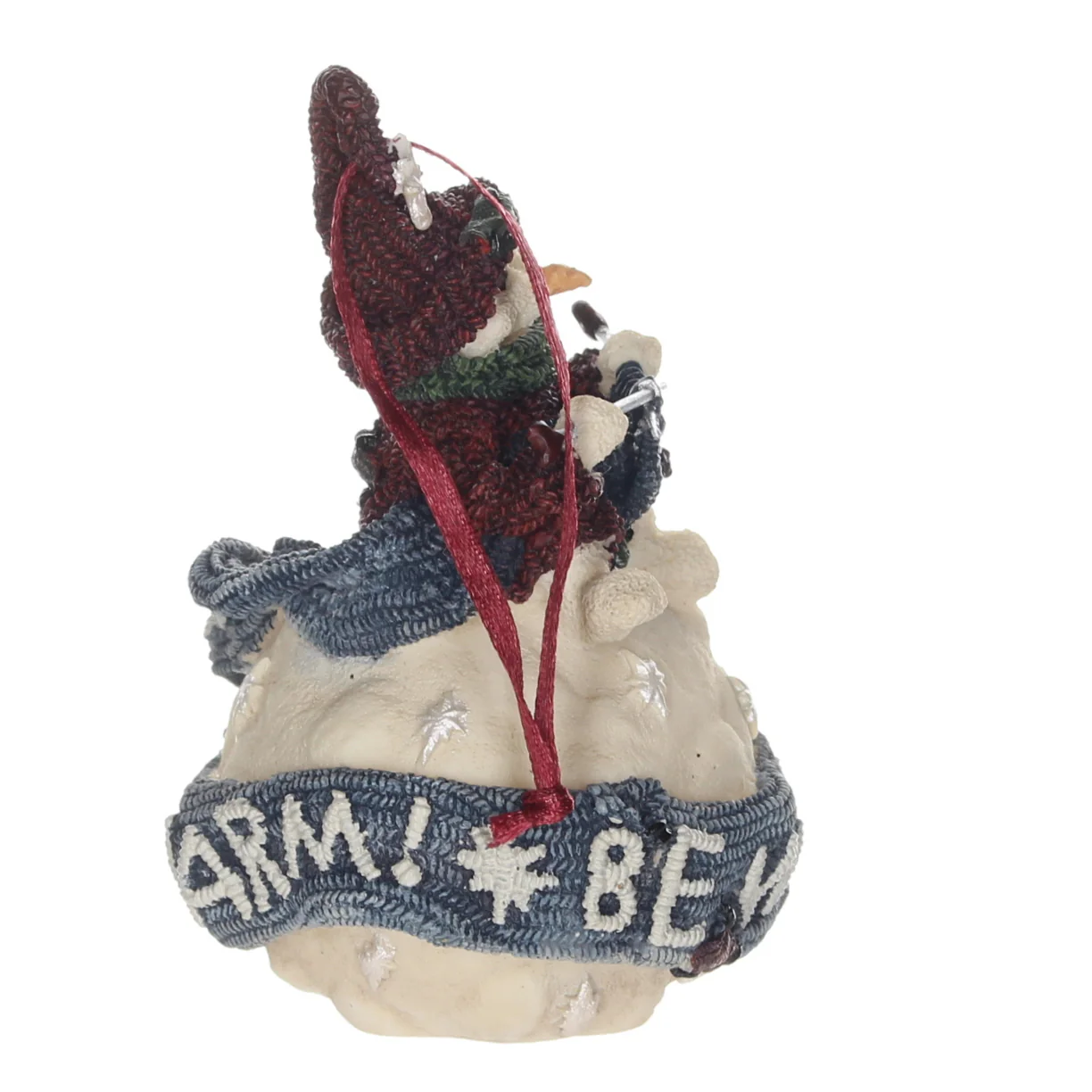 Boyds Bears Resin Ornament in Box Christmas 25651 Ingrid "Be Warm" Snowball 1997 - Image 7