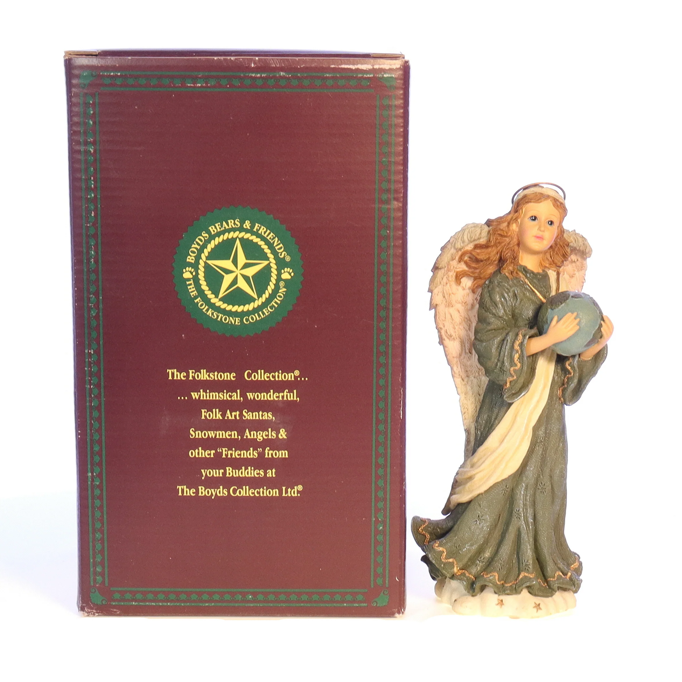 Boyds Bears Resin Figurine in Box Angel 28212 Aquarius ... The Dawning 2000 7.5" - Image 10