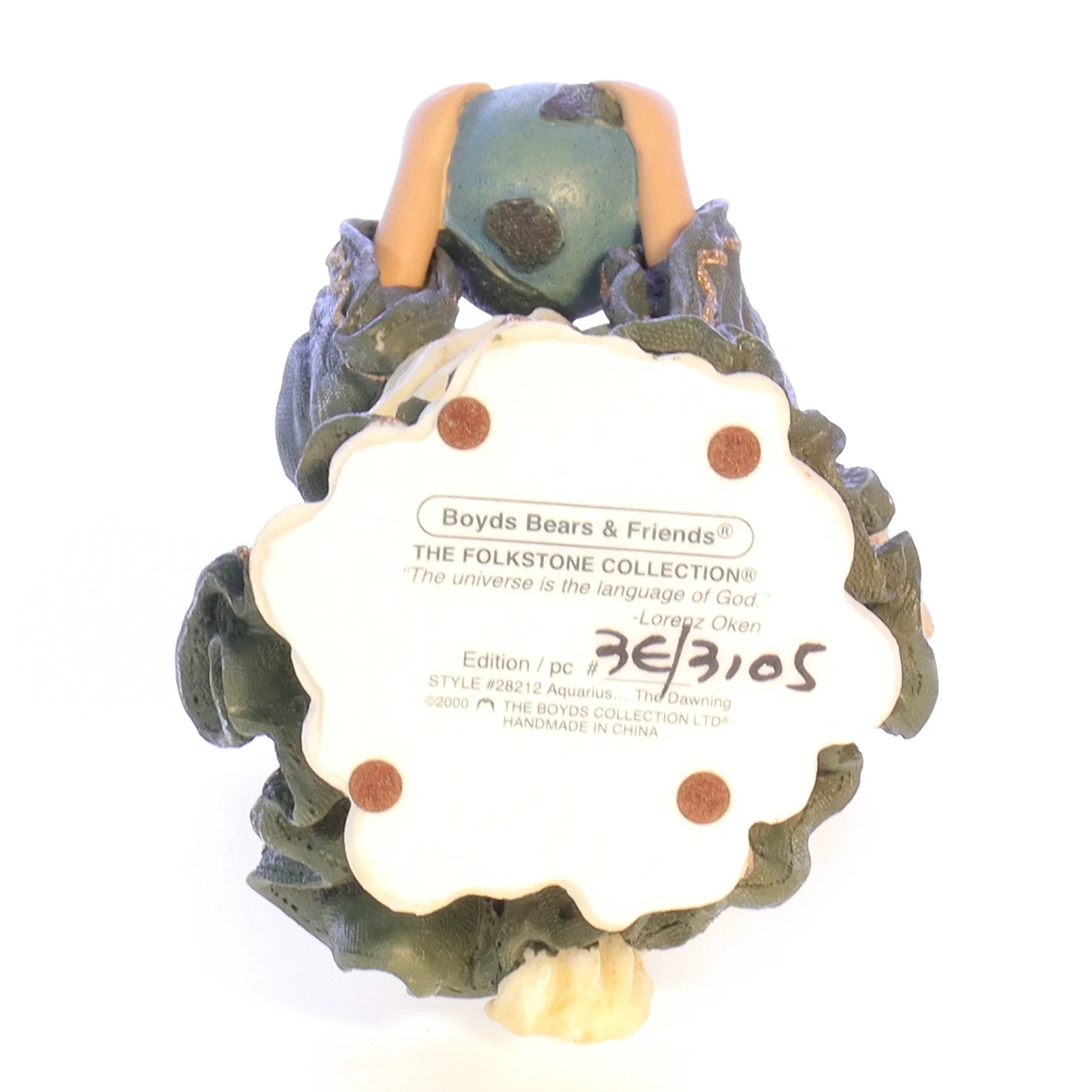 Boyds Bears Resin Figurine in Box Angel 28212 Aquarius ... The Dawning 2000 7.5" - Image 9