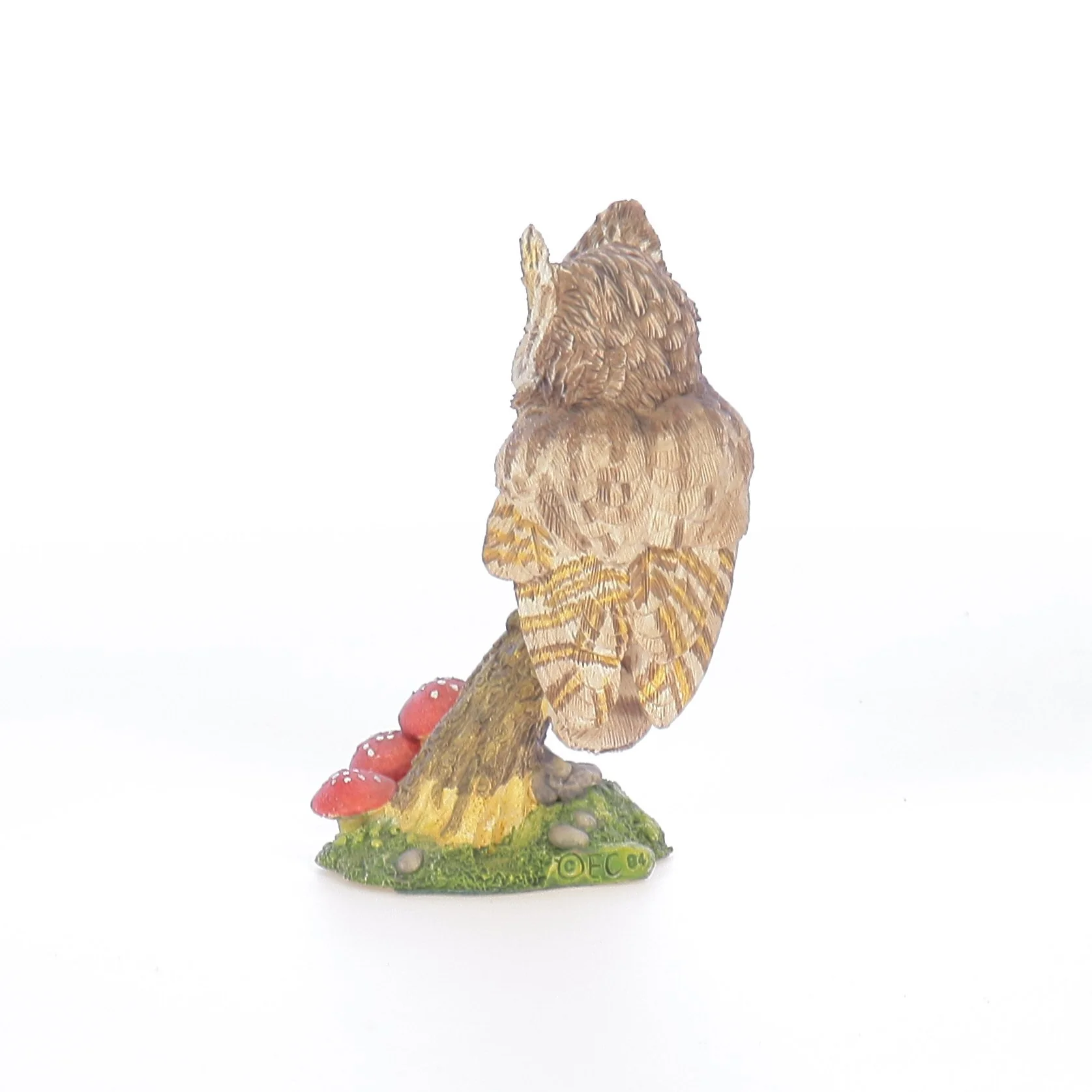 The Franklin Mint Vintage  Resin Figurine Oriental Scops Owl - Image 4