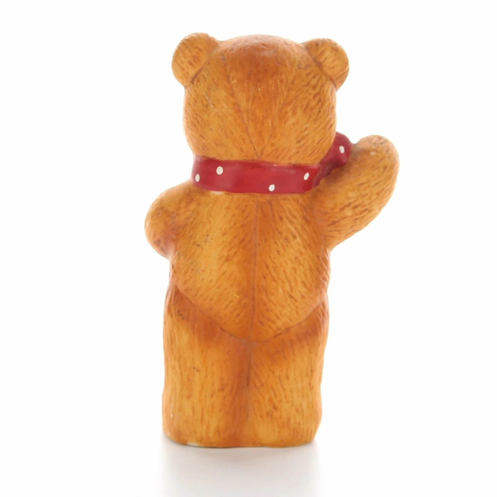 Vintage Lucy & Me Porcelain Bear Figurine Enesco 1979 Bear w/ Bowtie Waving - Image 5