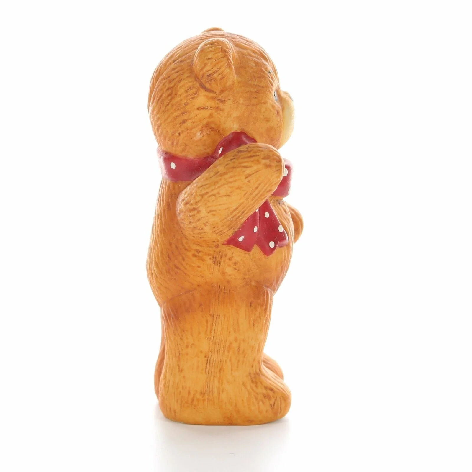 Vintage Lucy & Me Porcelain Bear Figurine Enesco 1979 Bear w/ Bowtie Waving - Image 7