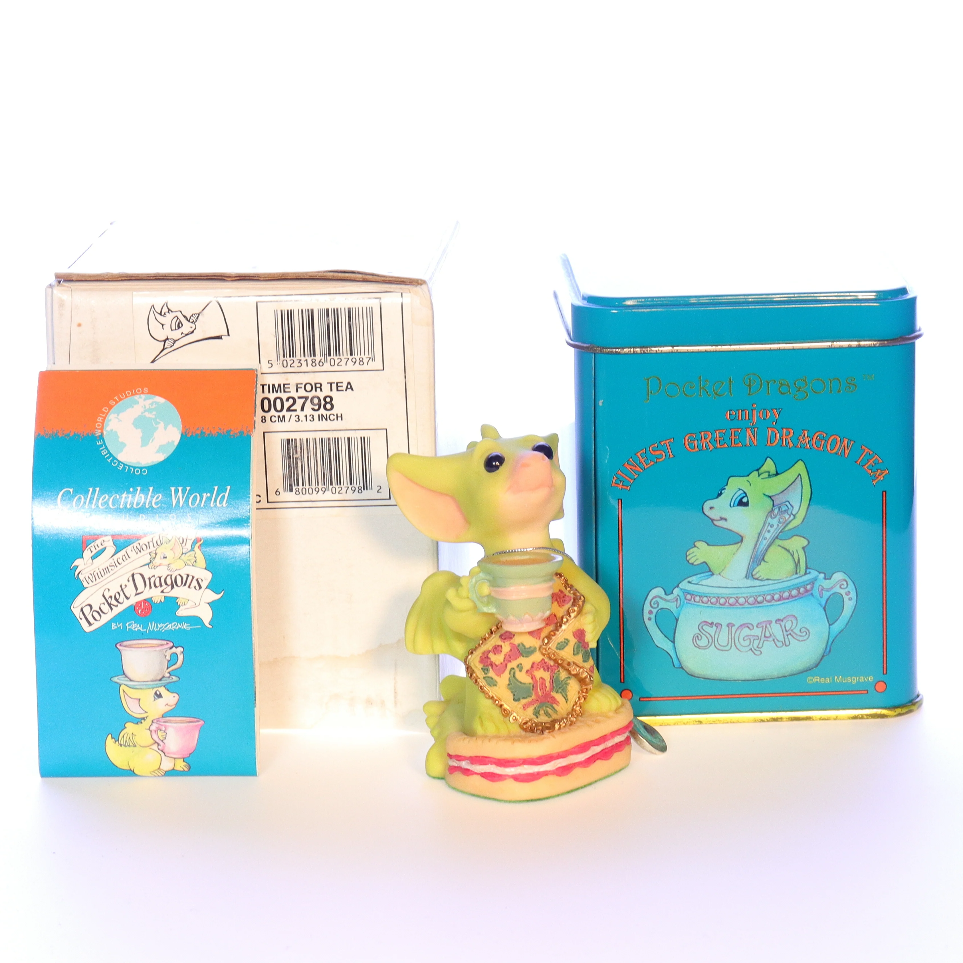 Whimsical World of Pocket Dragons Vintage Resin Tea Limited Edition Figurine 3"