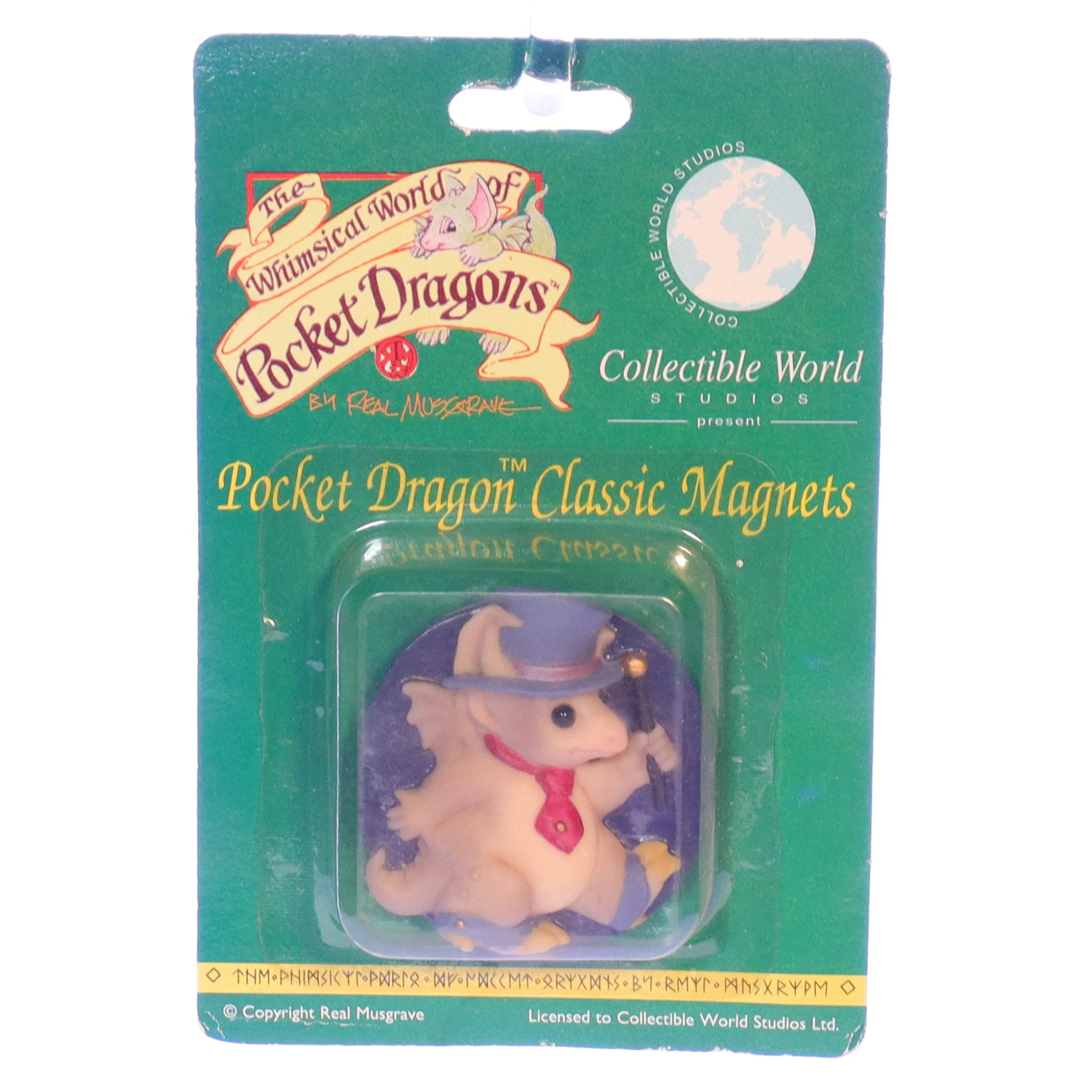 Whimsical World of Pocket Dragons Vintage Resin Fantasy Magnet 11424 2"